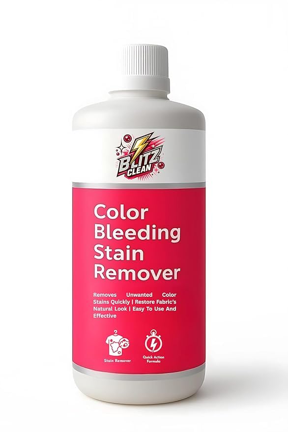 Color Bleeding Stain Remover 500ml – Removes Color Run Stains from Clothes Instantly | Safe for All Fabrics |