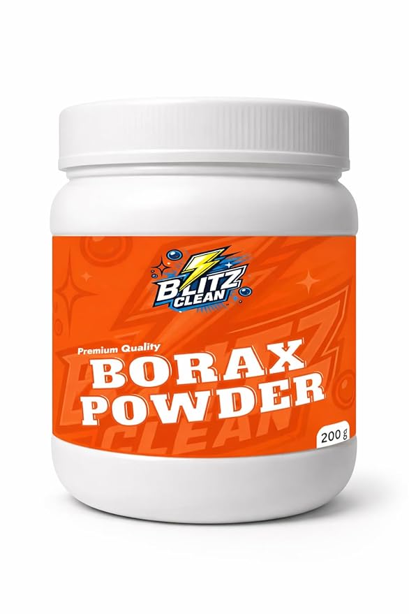 Borax Powder 200g | Multi-Purpose Cleaning Powder, Laundry Booster, Stain Remover & Detergent Enhancer | Pure Borax for Home, Kitchen & Bathroom.