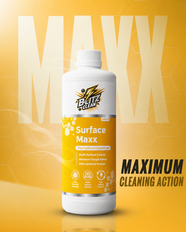 Surface Maxx 1000 ml Ultra Sodium Hypochlorite Multi Surface Cleaner | Heavy-Duty Floor, Bathroom & Toilet Cleaner | Removes Tough Stains, Kills Germs & Bacteria | Fast-Acting Cleaning Formula
