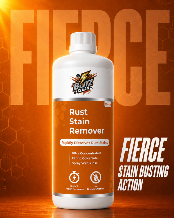 Premium Rust Stain Remover for Clothes - 250 ml | Fast-Acting & Fabric-Safe Laundry Spot Cleaner | Removes Tough Iron & Rust Marks