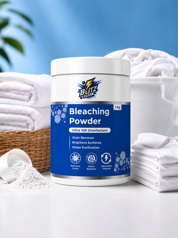 Bleaching Powder 1 kg | Chlorine-Based Cleaning Powder for Stain Removal, Surface Brightening, Odour Control & Deep Cleaning